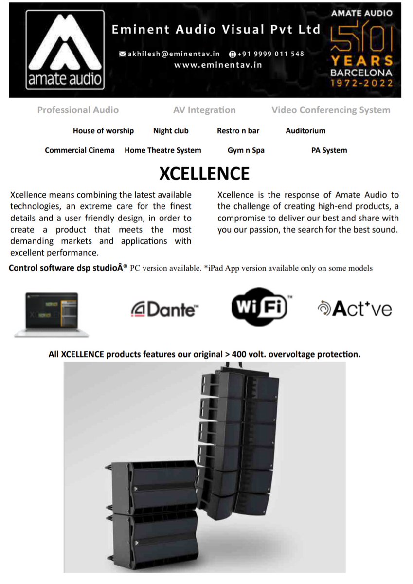 @amateaudio xcellance #active #dante #linearray #Speaker