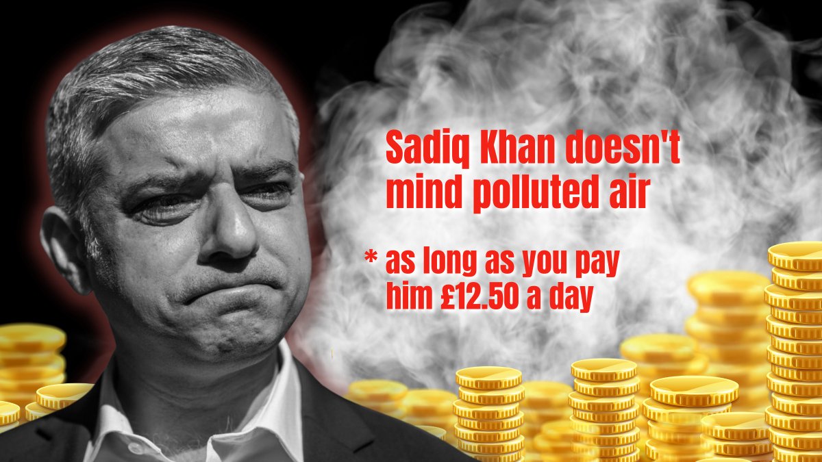 Sadiq Khan is perfectly happy for older, more polluting cars to drive around London...

...just as long as he can make money from them.

#TheULEZScandal