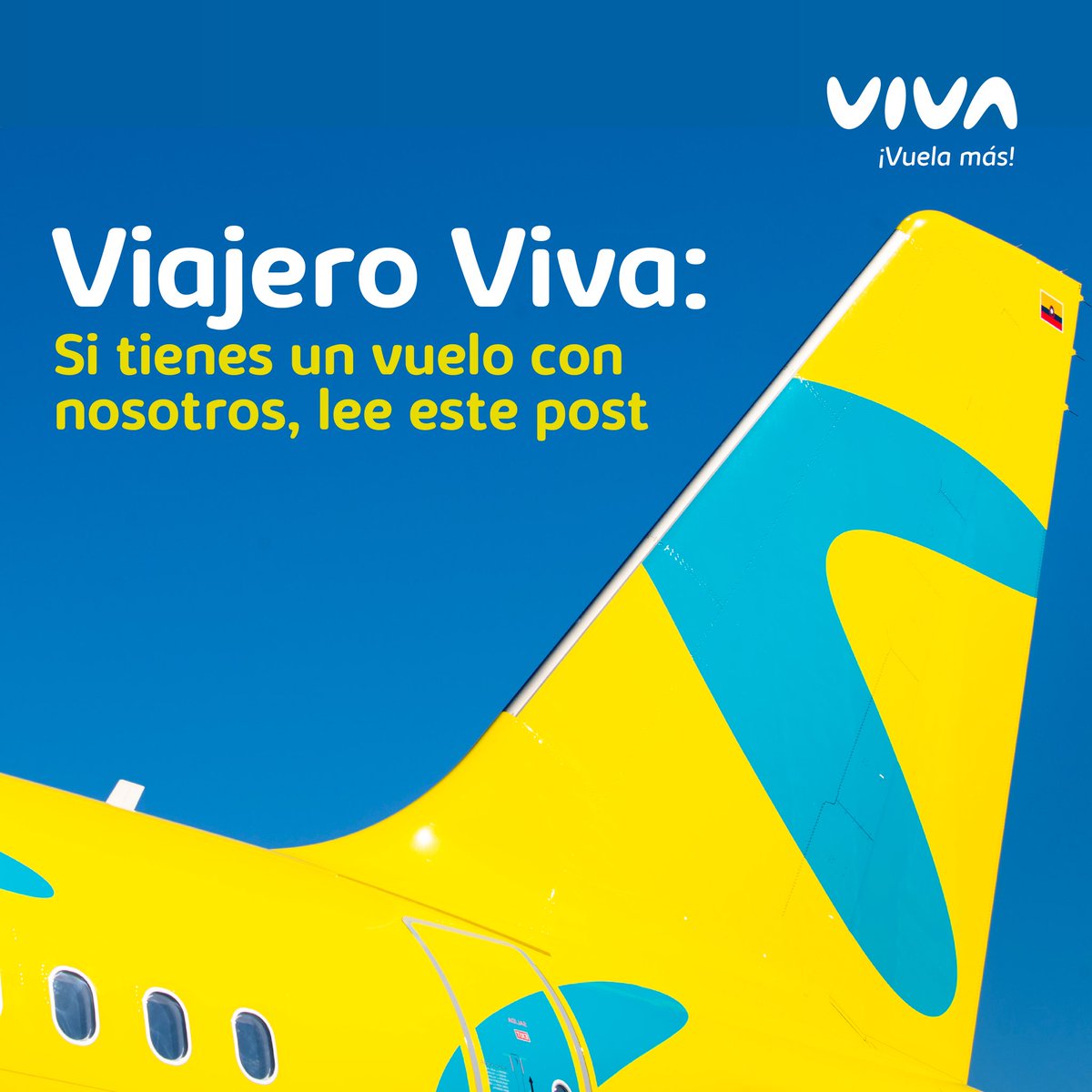 Los pasajeros afectados por la suspensión de operaciones podrán estar atentos a novedades que anunciaremos en vivaair.com; también, podrán esperar instrucciones por parte de @AerocivilCol, quien ha declarado que pondrá en marcha planes para mitigar dichas afectaciones