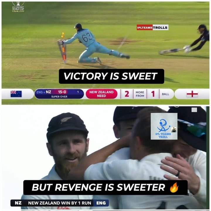 New Zealand have taken the revenge by defeating England.

#ENGvsNZ #ENGvNZ