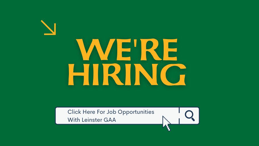 #JobFairy

Looking for a change of career? Then we have just the thing for you.

We are currently recruiting for;
🗣️ Games Promotion Officers
🏐 Games Development Administrators 

Check out the Full details here and apply today 👉 bit.ly/3ZpG4Zx

#LeinsterGAA