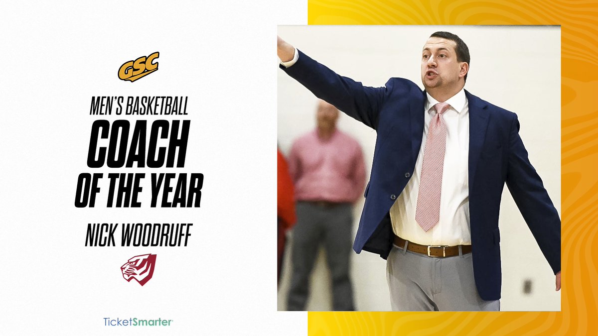 GulfSouth's tweet image. After directing the Tigers to back-to-back #GSCmbb regular-season titles, @UWA_basketball’s Nick Woodruff was named the 2022-23 Coach of the Year!

📰 bit.ly/GSCm0228