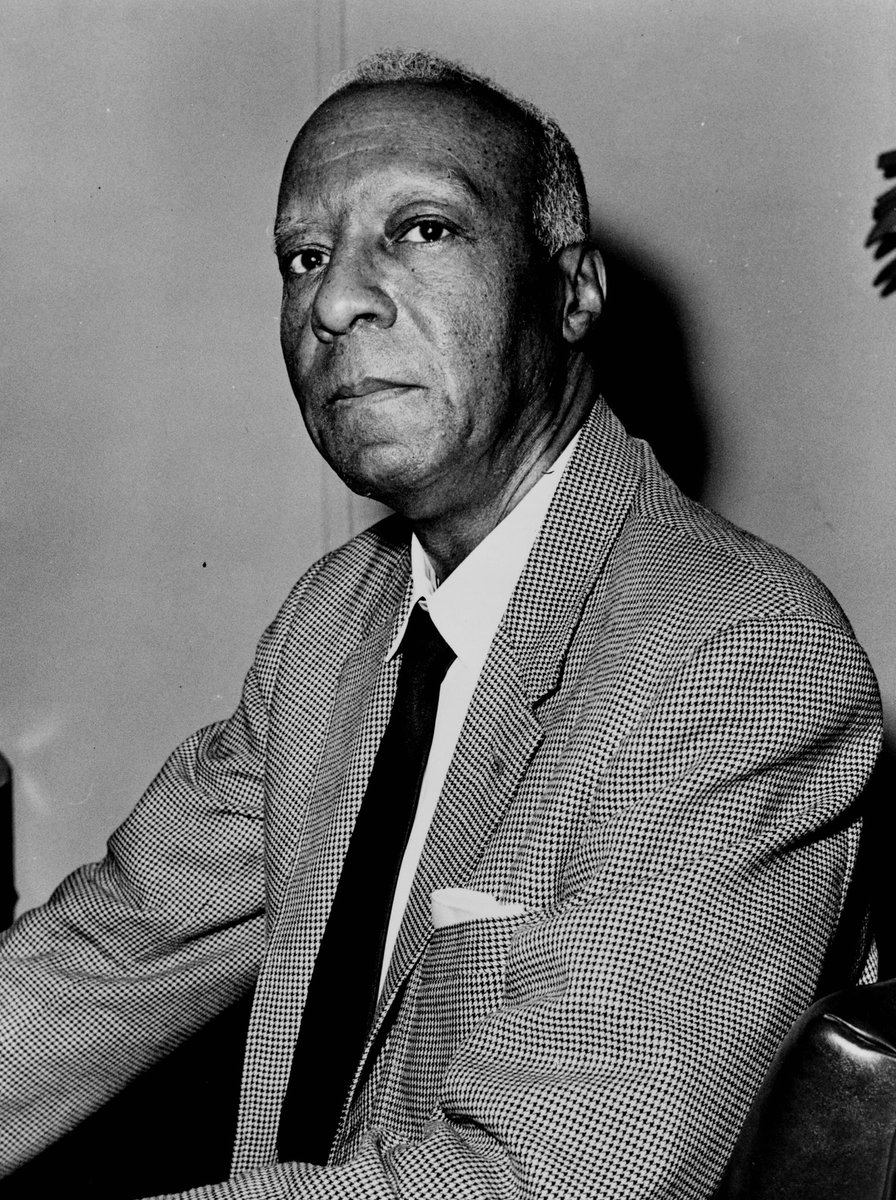 #BHM: A. Phillip Randolph was a labor and civil rights leader who organized the Brotherhood of Sleeping Car Porters (BSCP) and directed the March on Washington. #BlackResistance