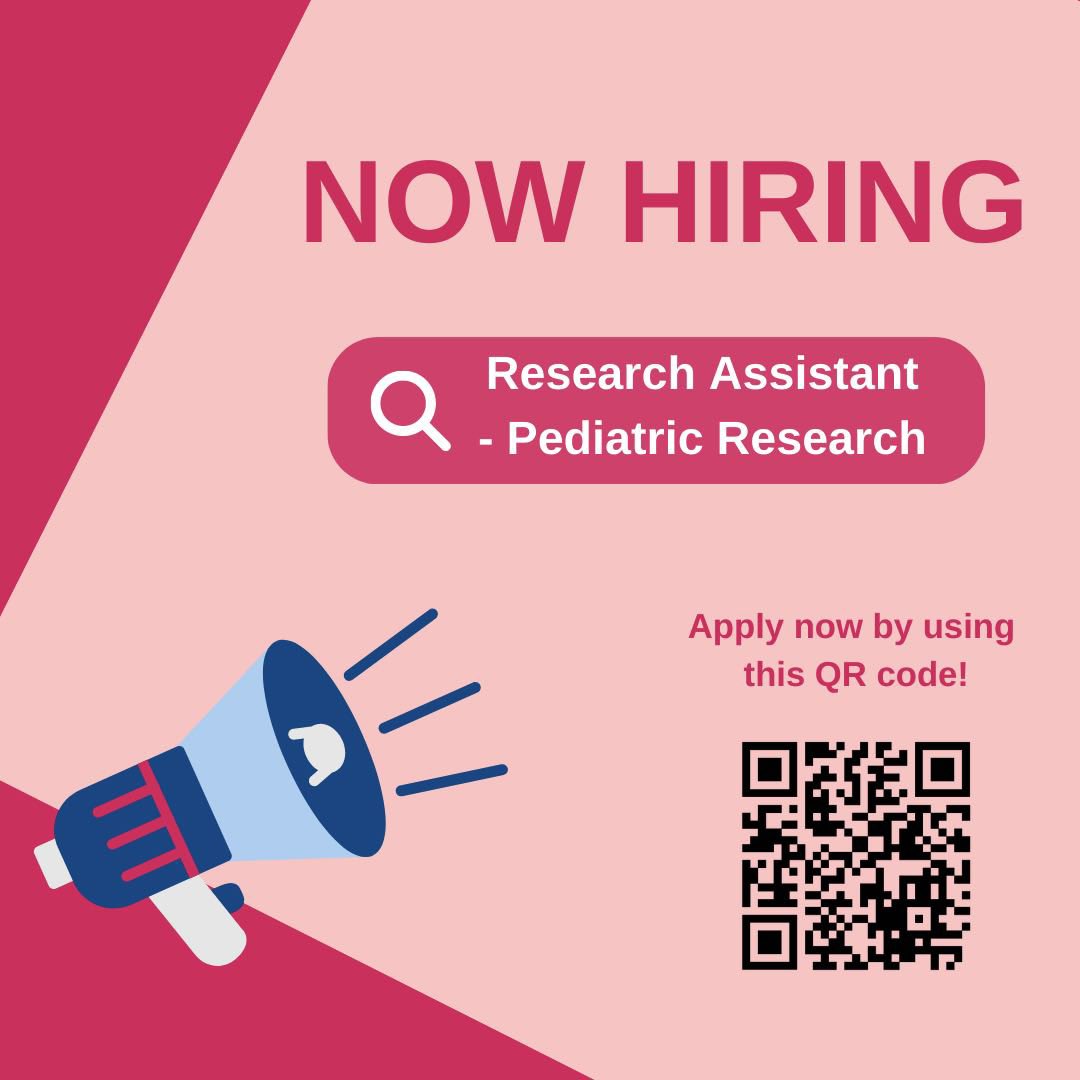WE’RE HIRING! Interested in a career with TARGet Kids! ? Join our team as a Research Assistant and help us build a better future for children’s health. Apply now by using the QR code or clicking on the link below: recruitingsite.com/csbsites/unity…