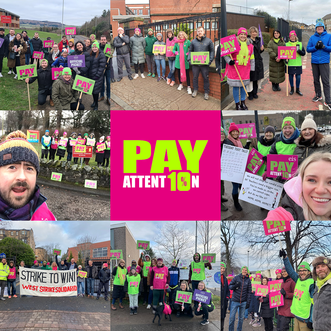 Teachers do not want to be striking, & would much rather be in class working to support young people’s education – but, having been compelled to take strike action by the inaction of Scot Govt & COSLA on pay, Scotland’s teachers are not going to back down #EISStrike #PayAttention