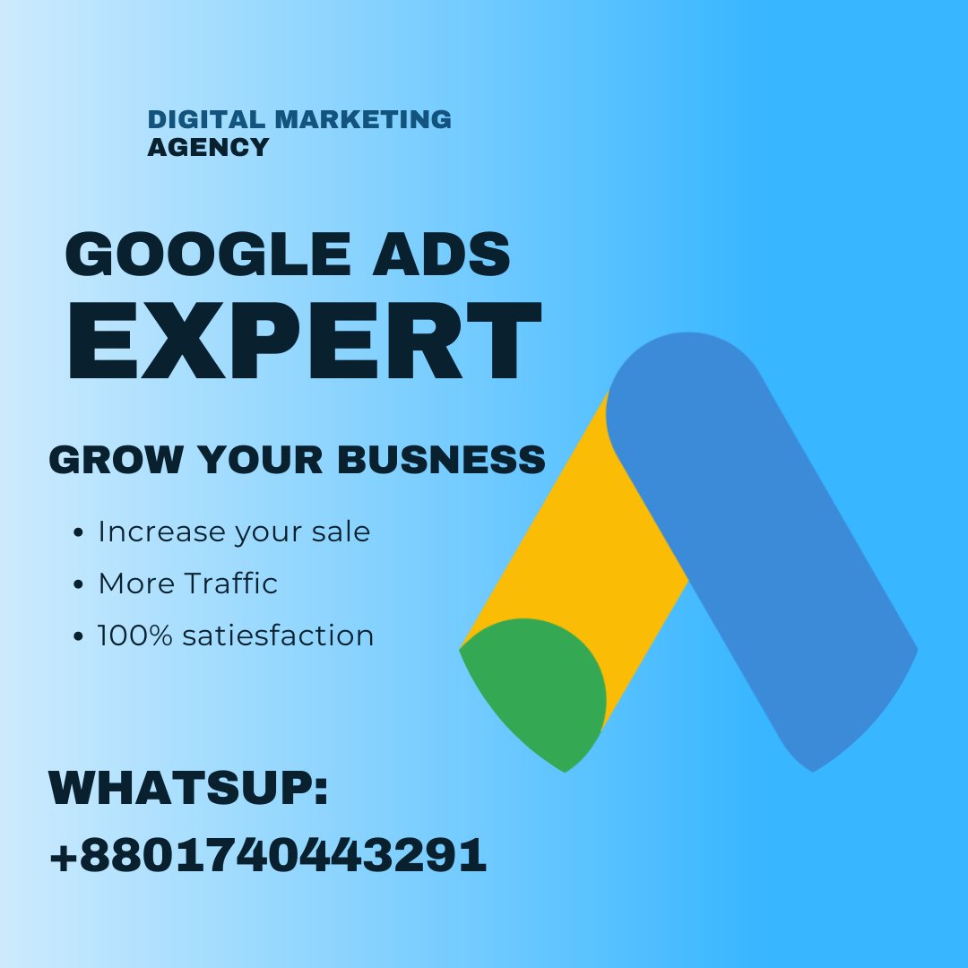 mahfuj_hossain_'s tweet photo. Hi I am  certified google ads expert. i will setup and manage your google ads campaign. if you want my service visit this link: https://t.co/j1kxT3P4Cq

#googleadsexpert #digitalmarketing #advertising  #ApoxDiorAW2023 #adwords #ppcservice #marketingagency https://t.co/rRjCyVj41D