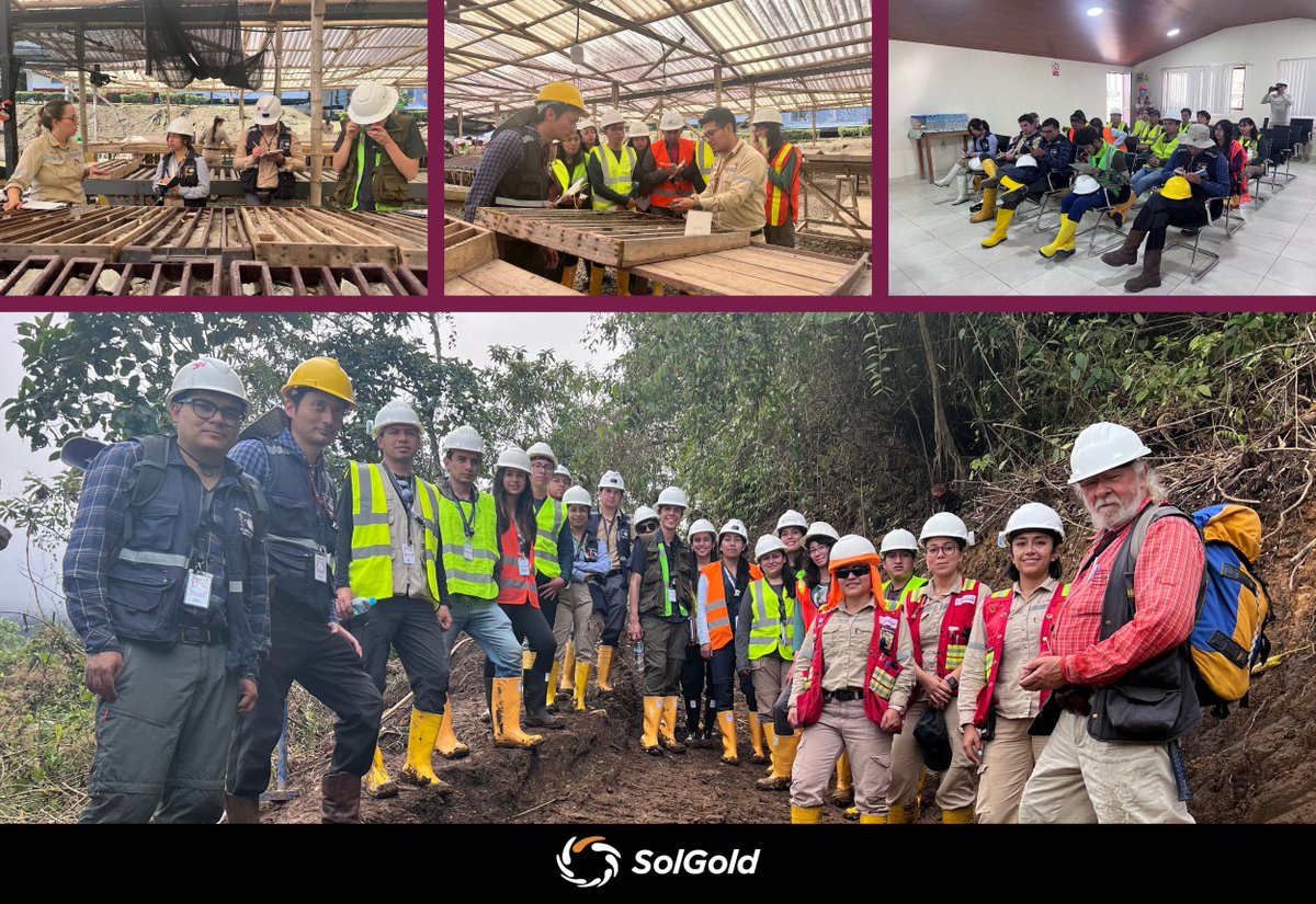 SolGoldEc's tweet photo. Recibimos la visita de estudiantes de geología de la Escuela Politécnica Nacional en el #ProyectoCascabel.

¡Para SolGold es importante apoyar a la academia de nuestro país fortaleciendo sus conocimientos para el futuro!

#ComprometidosConEcuador
#minieríaresponsable
#SolGold https://t.co/N5qyk1kiX3
