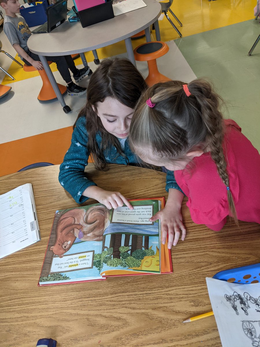 Giving my students some choice with our story of the week today. Listen in our Chromebook, read to self, or read with a partner.