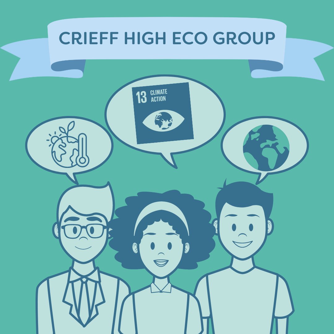 Did you know about our eco group? If you're a student at Crieff High, why not come along?! 🌎

We meet every Wednesday at lunchtime to chat about current climate issues and to share ideas about what we can all be doing to be kinder to our planet!
