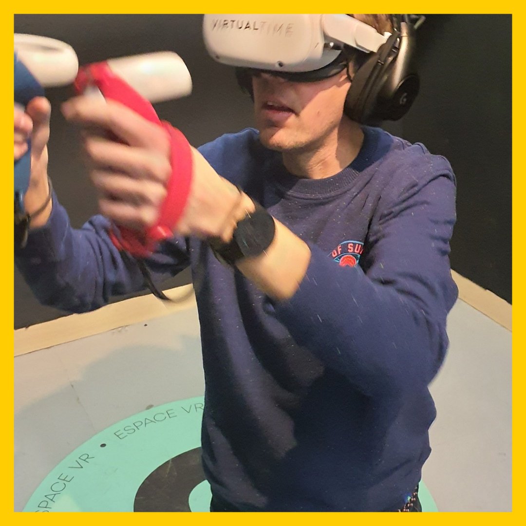 VirtualtimeVR's tweet image. Merci à l’équipe de monsieur Pierron, d’avoir choisi VirtualTime pour son Team-building !

À bientôt dans nos Centres VirtualTime !

Vous souhaitez organiser à votre tour une activité de Team-building VRaiment incroyable ?

 Rendez-vous sur virtualtime.com/entreprises/

#virtualtime