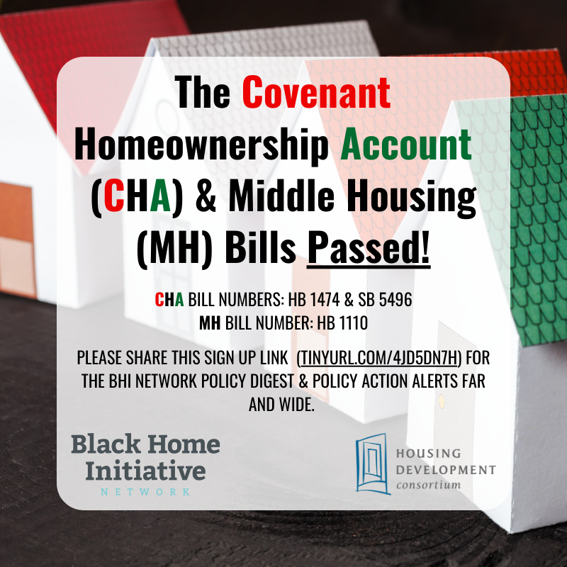 Please share this SIGN UP LINK (TINYURL.COM/4JD5DN7H) for the BHI Network Policy Digest &amp; Policy Action Alerts far and wide. In order to increase Black homeownership we will need everyone to step in and use their voice.

From the Black Home Initiative Network &amp; HDC.