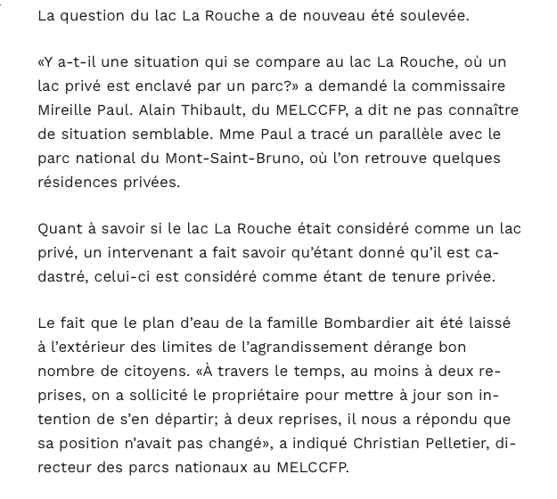 CycleFunMtl's tweet image. The (la famille) Bombardier family is still blocking the acquisition of Lac Larouche into the planned #ParcMontOrford expansion.
 #BombardierAerospace @Bombardier @BRPSeaDoo @BRPnews