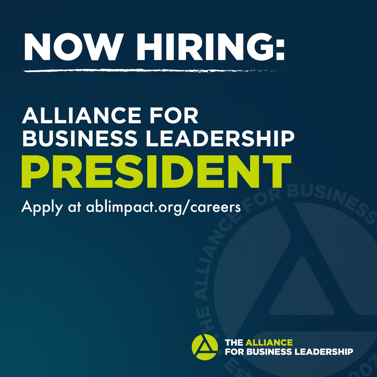 The Alliance for Business Leadership (ABL) tweet media