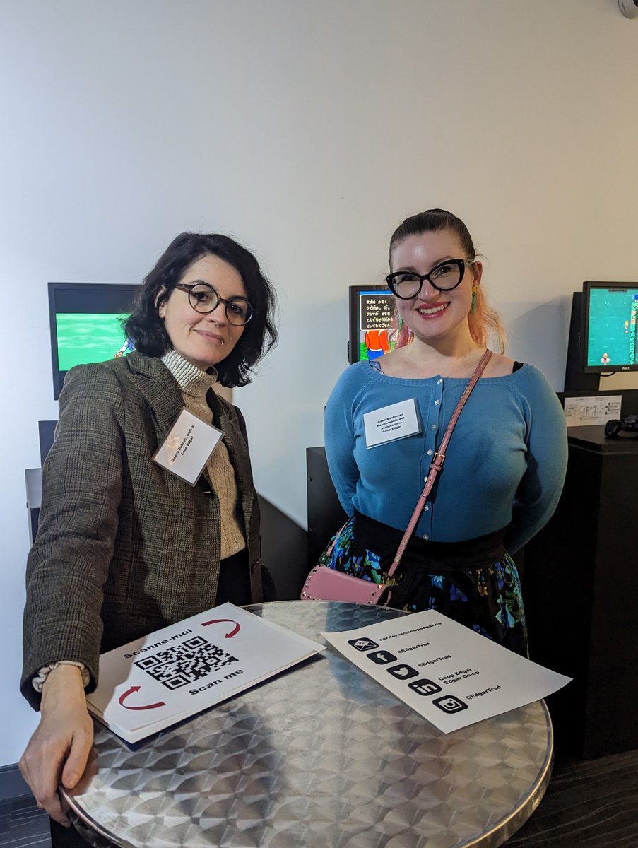EdgarTrad's tweet photo. On February 24, two Edgar Co-op members attended AÉTUM’s cocktail and networking event, and one even shared her translation experience as part of the evening’s panel discussion. It was a delight to get to know the next generation of translators! https://t.co/tQmS1pws4a