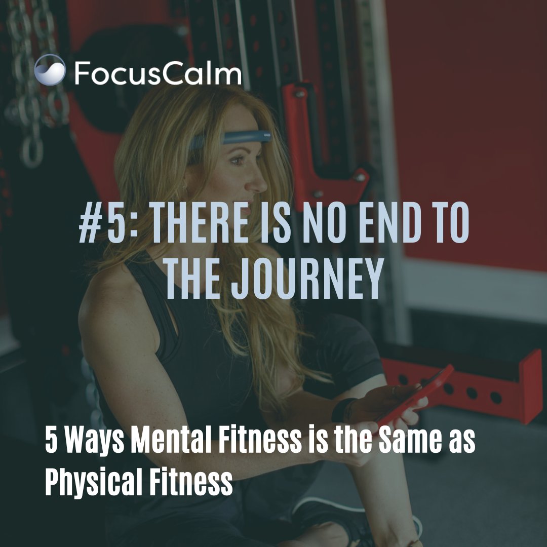 You can't be done being physically fit. It's a lifelong practice. Similarly, there's no finish line in mental wellness. 

Read our blog &gt;&gt; focuscalm.com/blogs/blog/dis…

#fitness #mentalfitness #physicalfitness #mentaltraining #mindset #meditation #trainyourbrain #mentalwellness