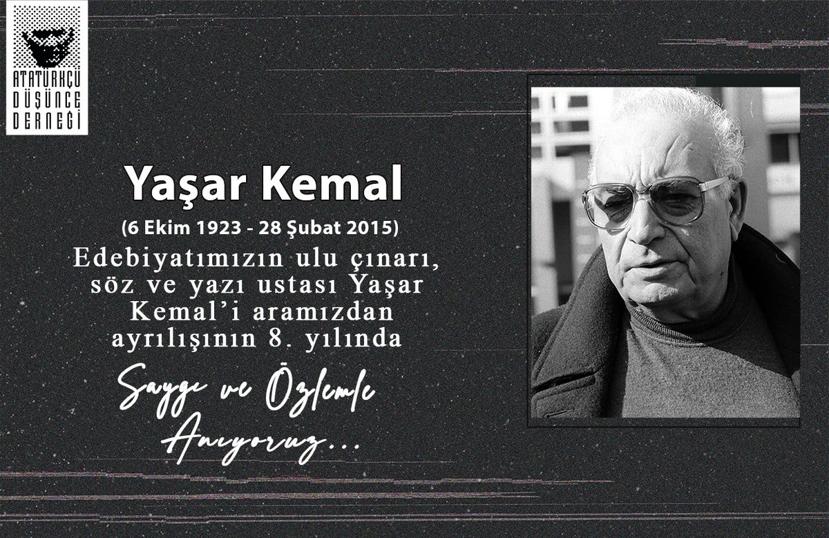 Saygıyla...

#YasarKemal