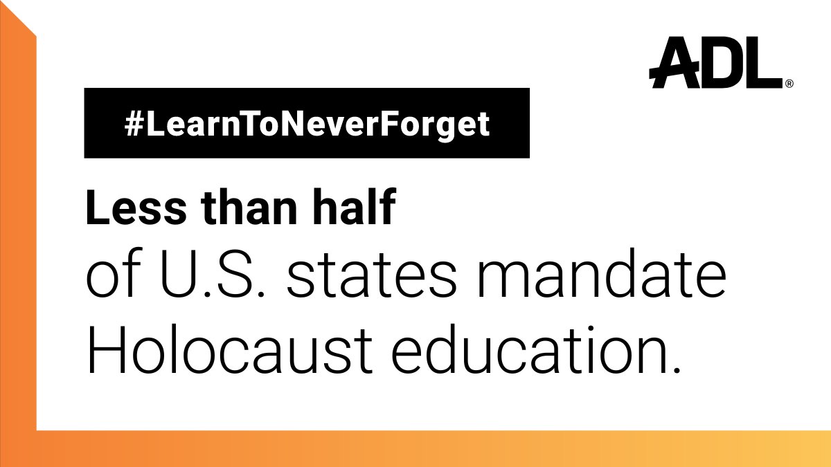 JGreenblattADL's tweet photo. When #antisemitism is on the rise, we need to do more to educate young people before prejudice can take root. @ADL supports the Holocaust Education and Antisemitism Lessons (HEAL) Act. Urge your member of Congress to ensure we #LearnToNeverForget. https://t.co/COubxvQ830 https://t.co/Er2gQnoRFq