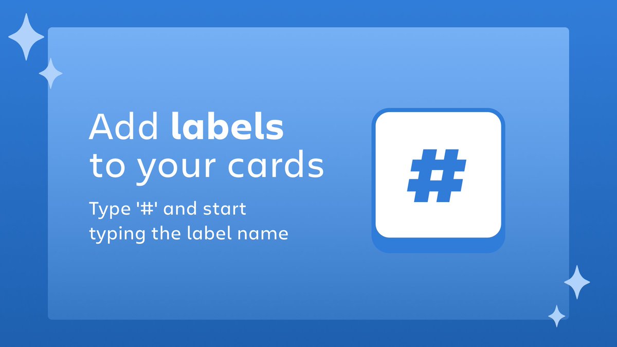 🔥Coming in hot with your #TrelloTip of the week! 🔥 You can add labels to your cards while typing out the title to save time... Just type '#' followed by the label name. More Trello tips here ➡️ trello.com/guide/tips-tri…