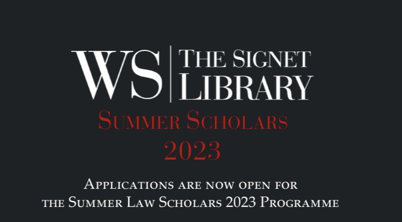 Applications are now open for the WS Society’s Summer Law Scholarship 2023. A unique professional development opportunity for Scottish law students. Find out more: wssociety.co.uk/education 
#law #students #scholars