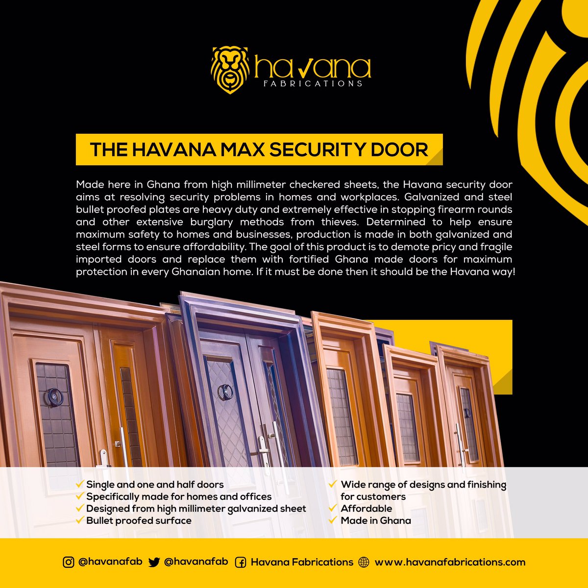 havanafab's tweet photo. Think Security... Think Havana! ✅

#havanafabrications #security #securitydoor #door #doors https://t.co/fcN1kNkLNS