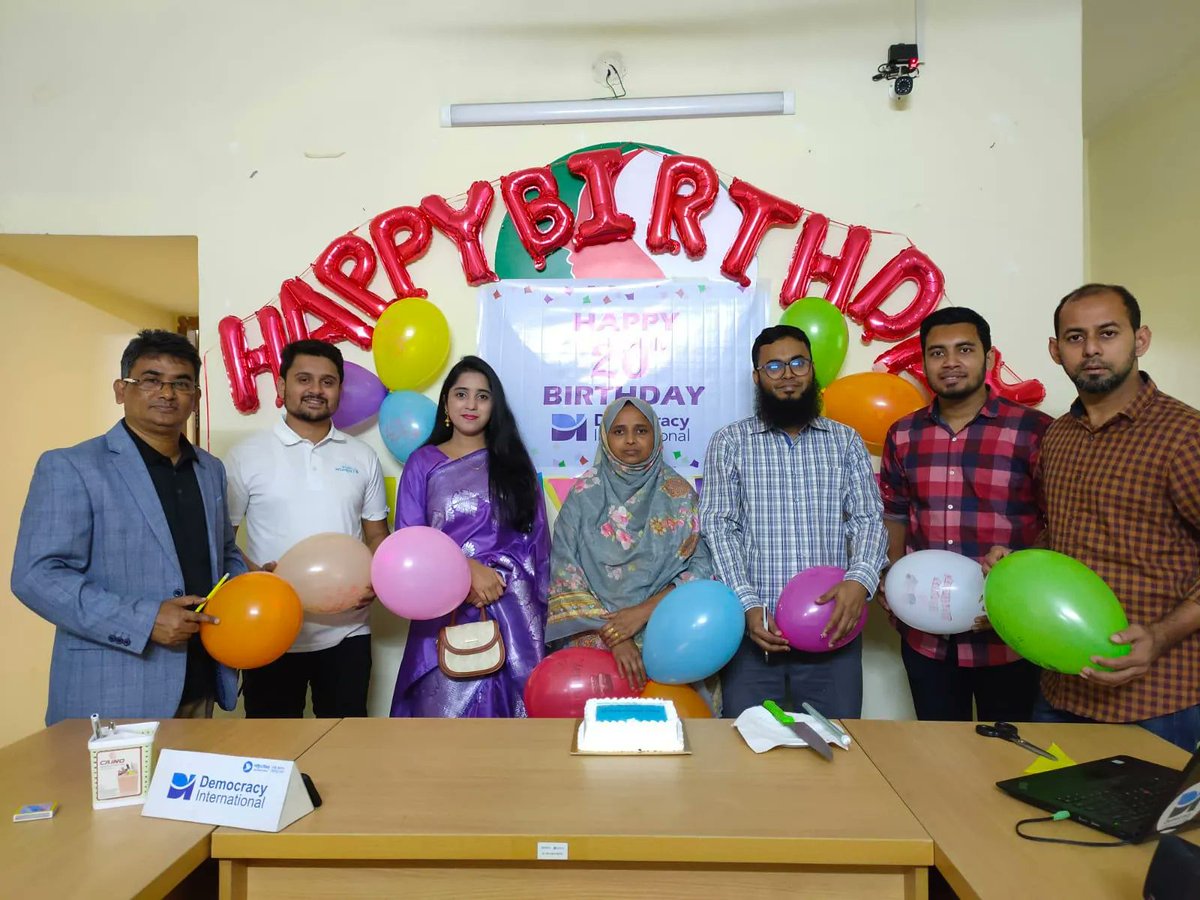 DemocracyIntl's tweet photo. 🎉 We are celebrating #20YearsofDI today! Over the past 20 years, DI is proud to have built long-lasting partnerships with democracy advocates worldwide to reach a common goal: achieve a more peaceful and democratic world. See how our offices around the world are celebrating➡️ https://t.co/8m15vVl4vx