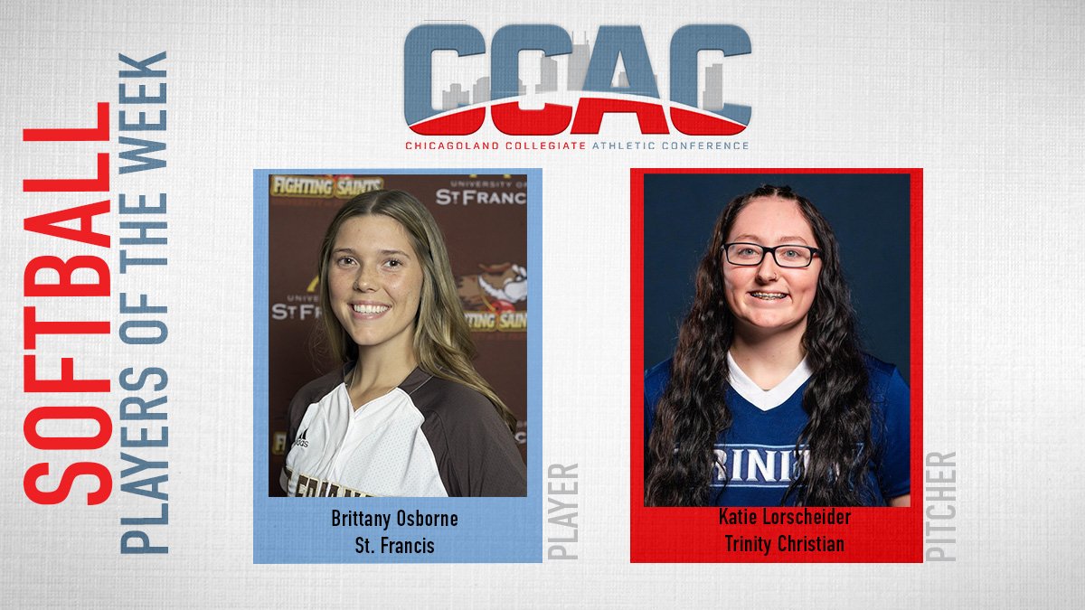 St. Francis' Osborne, Trinity Christian's Lorscheider Gain First Softball Honors of 2023
chicagoland.prestosports.com/sports/sball/2…