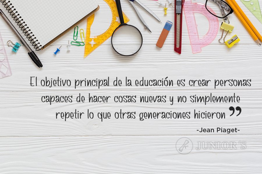 teacherpatton's tweet image. The principle objective of education is to create people who are capable of doing new things and not just simply repeating what other generations have done - Jean Piaget #Education #Piaget #ConceptBasedLearning #IB #MYP