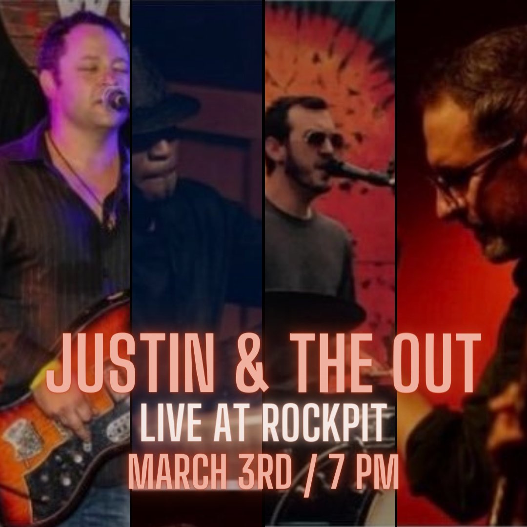 Get ready to experience an electrifying live performance from Justin &amp; the Out! 
So if you're looking for a night of unforgettable music, don't miss Justin &amp; the Out. They're a band that will leave you wanting more!