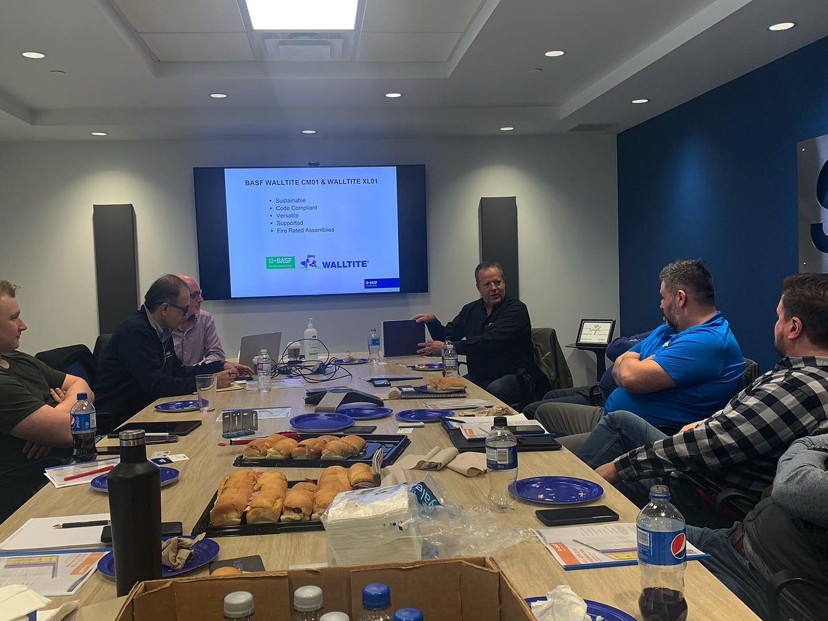 Who doesn’t love a good lunch and learn?!🥪🧠

We had <a href="/GNInsulation/">Great Northern Insulation</a> and <a href="/BASF/">BASF</a> in-office to teach our General Contracting team about new wall systems, fire rated wall systems and effective R value assemblies - and they even brought party subs!👏🏼💙