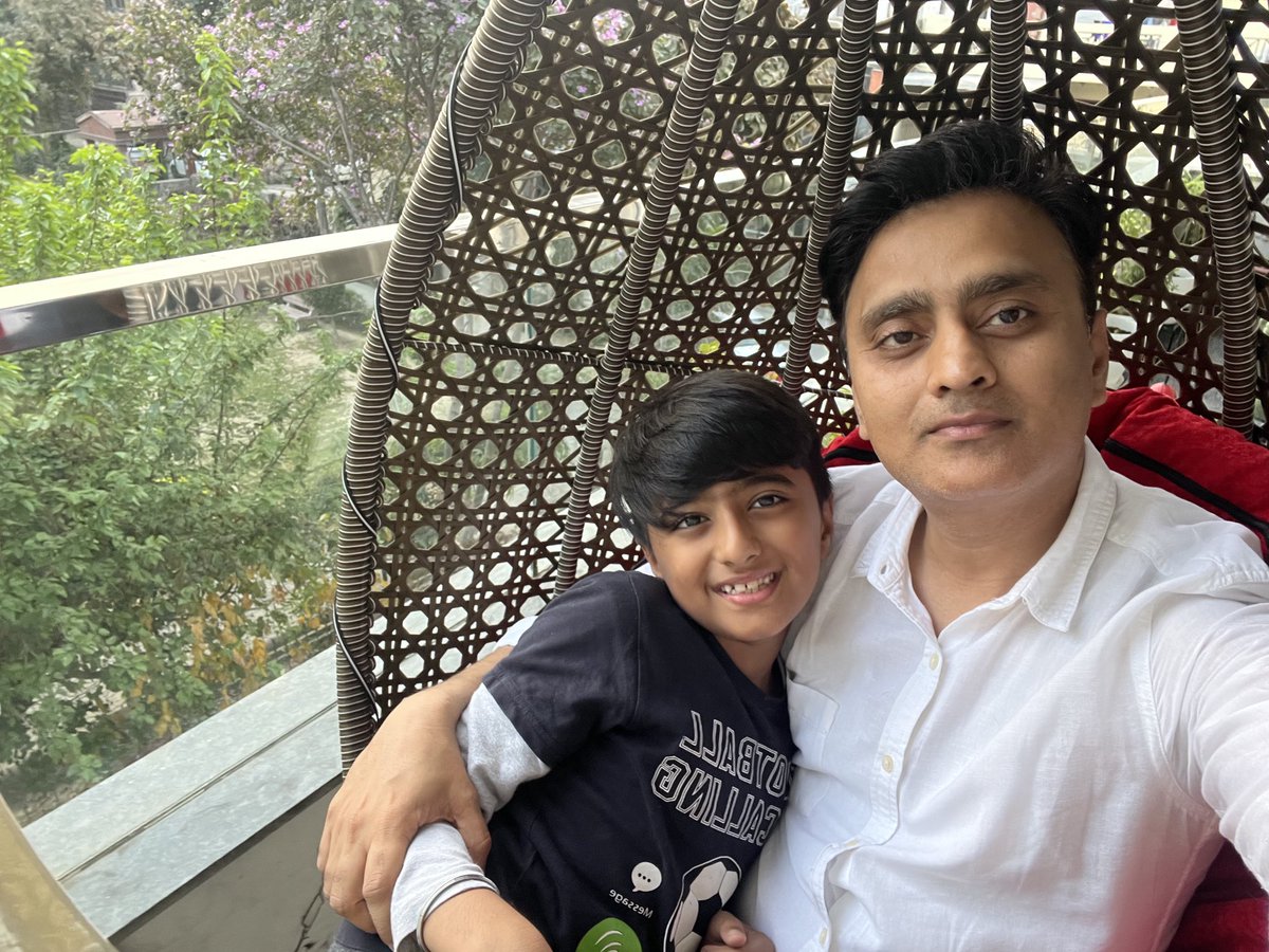 101010rahul's tweet photo. Junior and me. It’s fun to re-live your own childhood and that’s only possible with your son. https://t.co/5Sa70OpMvO