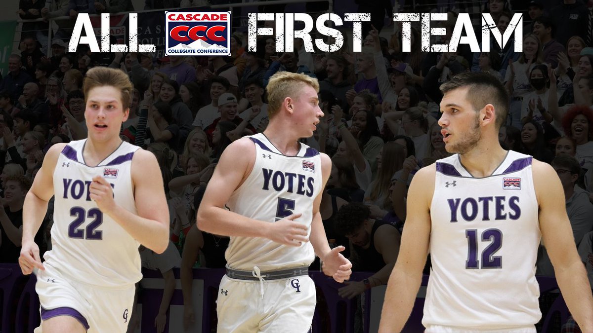 YoteAthletics's tweet photo. MBB | Congratulations to the four @YotesHoops players on being named to the All CCC teams. Drew Wyman, Johnny Radford, and Jake O'Neil were named to the All-CCC First team, while Tyler Robinett was named to the Honorable Mention team. #ComeWinWithUs https://t.co/PWYTsuAAOV