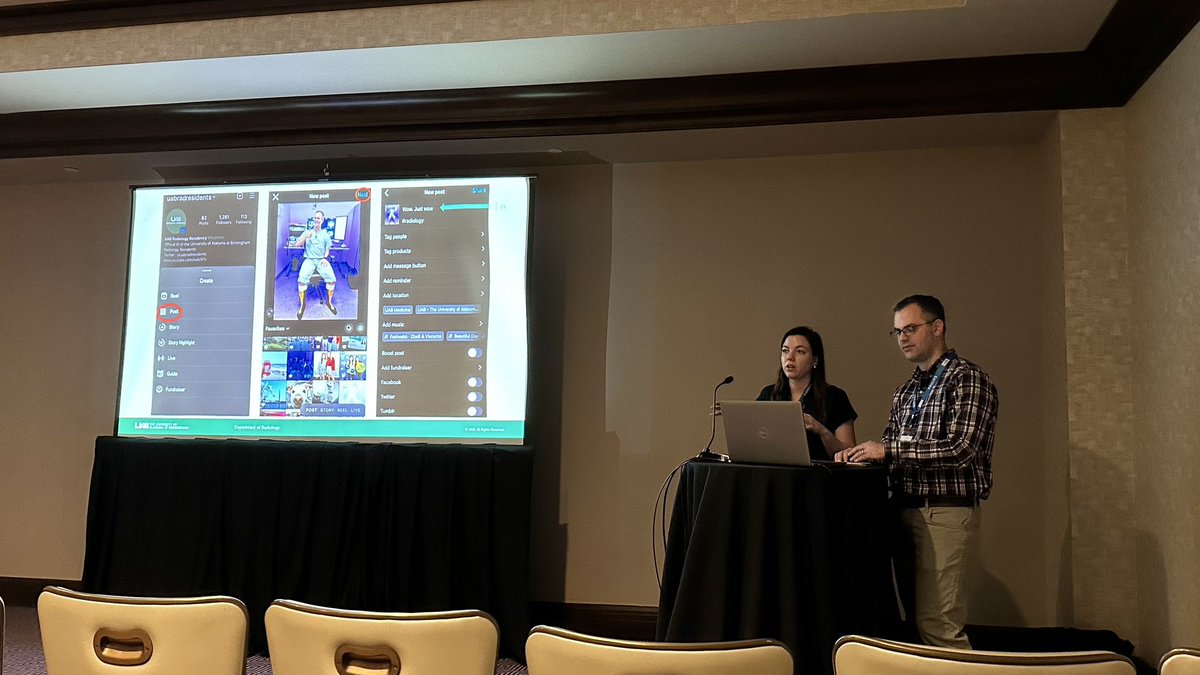 Elainea Smith (@elainea_smith) on Twitter photo Very lucky that <a href="/SocietyAbdRad/">Society of Abdominal Radiology | SAR</a> is interested in my social media enthusiasm - <a href="/SamGalgano/">Sam Galgano</a> & I discussed Instagram’s role in radiology and recruitment earlier this morning.
#radiology #medtwitter #futureradres #SAR23 #SAR2023 Very lucky that <a href="/SocietyAbdRad/">Society of Abdominal Radiology | SAR</a> is interested in my social media enthusiasm - <a href="/SamGalgano/">Sam Galgano</a> & I discussed Instagram’s role in radiology and recruitment earlier this morning.
#radiology #medtwitter #futureradres #SAR23 #SAR2023