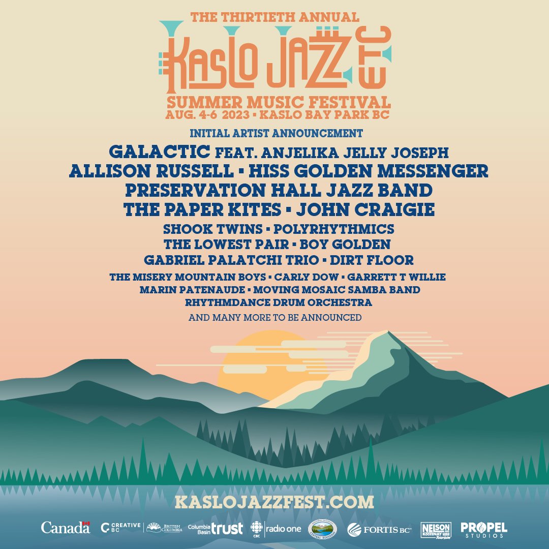 Preservation Hall Jazz Band (@preshallband) on Twitter photo Just announced! We're joining the <a href="/KasloJazz/">Kaslo Jazz Etc Festival</a> Etc. Festival lineup this August in BC. Tickets are on sale now at kaslojazzfest.com. 🎶 Just announced! We're joining the <a href="/KasloJazz/">Kaslo Jazz Etc Festival</a> Etc. Festival lineup this August in BC. Tickets are on sale now at kaslojazzfest.com. 🎶