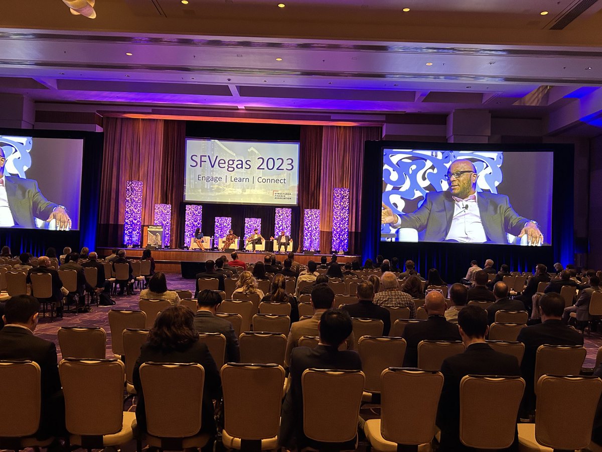 RichardLeong2's tweet image. #SFVegas2023 plenary speaks of a contentious US political &amp;amp; regulatory landscape but no US #default expected. ⁦@SFAssociation⁩ ⁦@ifrtweets⁩ #securitization #debtceiling