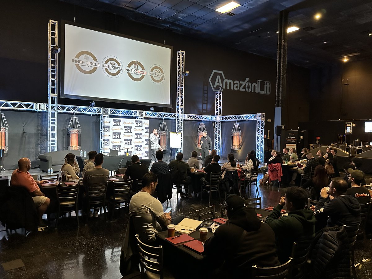ecomprofitpath's tweet photo. Eric &amp; Sebastian starting AmazonLit Inner Circle Private Mastermind, 2023. 

Congratulations to our Inner Circle members for selling over $250,000,000 on Amazon in 2022. 

#AmazonFBA #ASDLV #ASDLV2023 #ASDmarketweek #privatelabel #amazonfbacourse https://t.co/DBQsRFfNXS