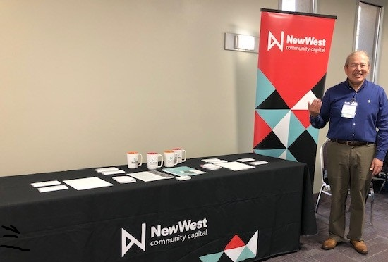 NewWestCC's tweet photo. NewWest is proud to support the AZ Housing Coalition and the 2023 conference #RefocusReframe. Amazing speakers and networking to find #AffordableHousing solutions. Visit John Juarez at the NewWest Community Capital booth! Thanks to @GovernorHobbs for starting the day. #AZHC https://t.co/3hdswUeI0R