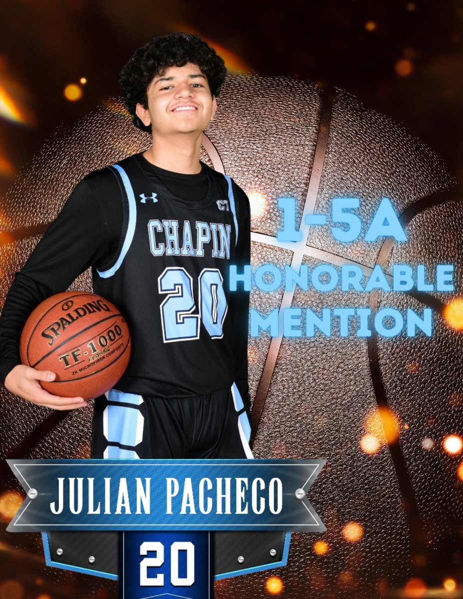 ChapinBoysBBall's tweet photo. Congrats Julian Pacheco on being selected to all district honorable mention in district 1-5A!!
Congrats JuJu!!
@coachlewis40 https://t.co/HY9ewXTkDd