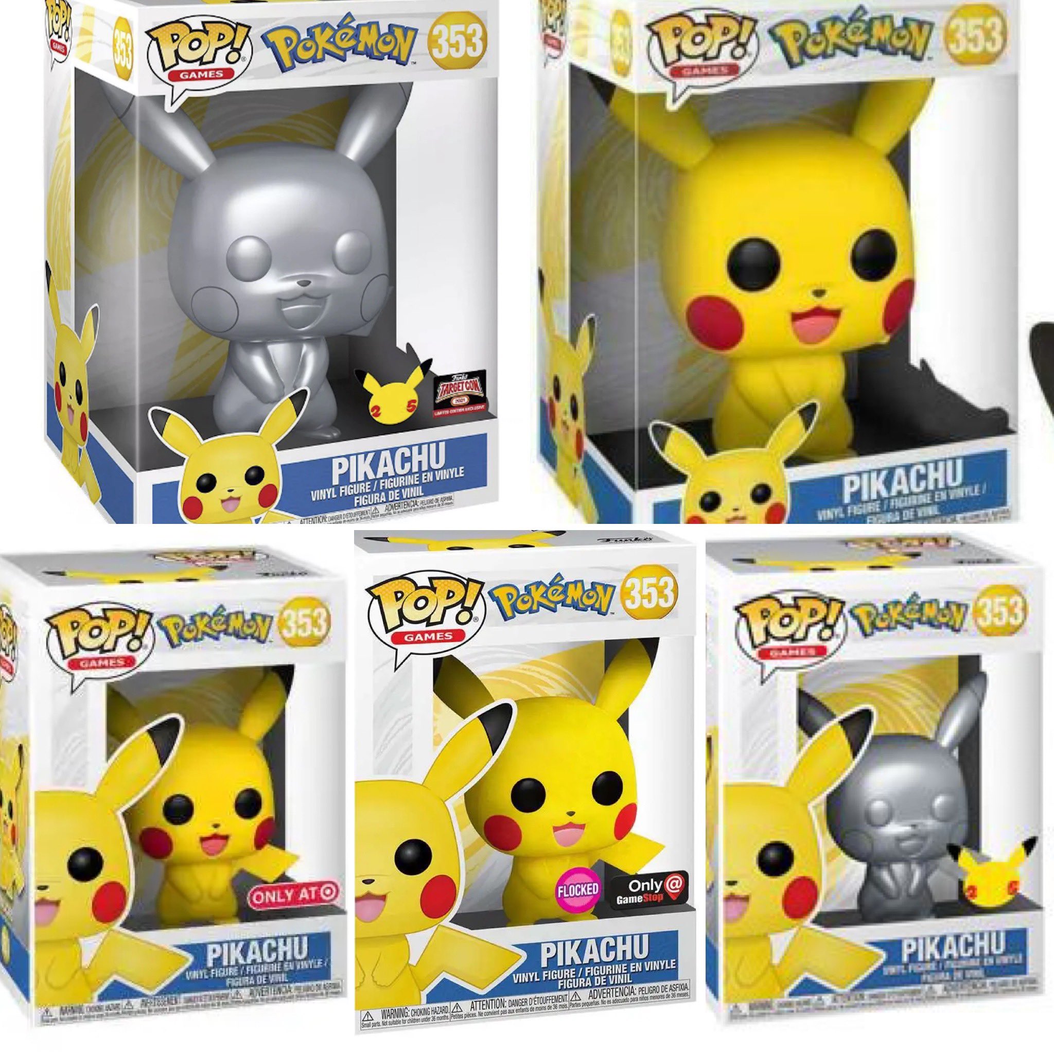 Funko Pop! Pokemon Pikachu 353 - Special Edition Games + Pop