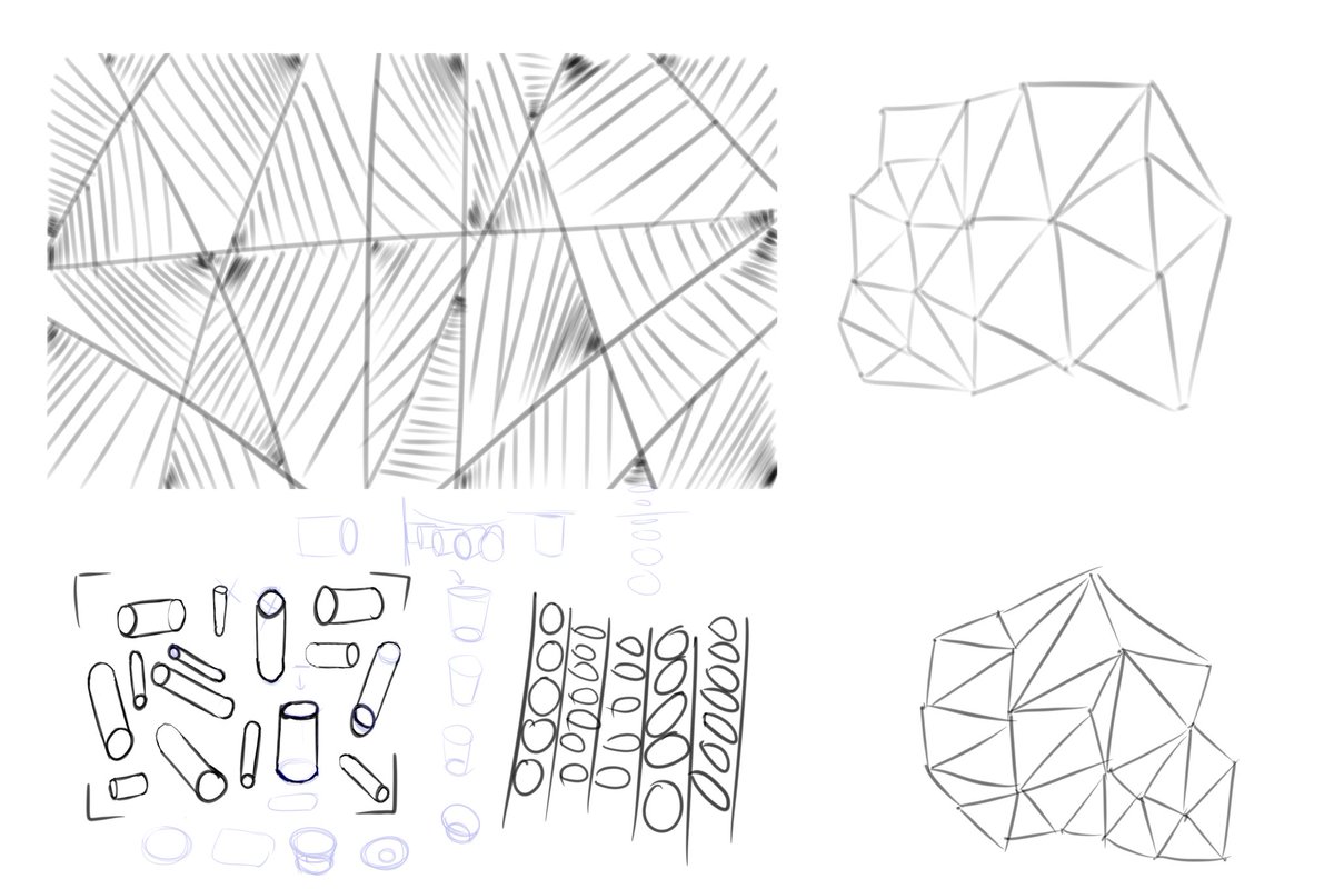 учусь рисовать линии и круги пока