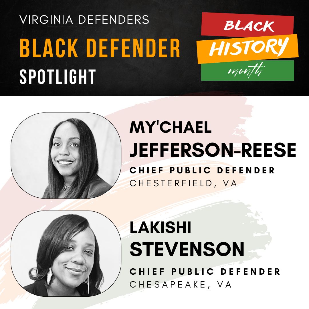 VIDCsocial's tweet photo. Taking a moment to honor and recognize the work of all Black public defenders. These dedicated individuals work tirelessly to ensure that all people receive fair and equal representation in our justice system. Thank you for making a difference! #blackhistorymonth #publicdefenders https://t.co/EJwDP4otZa