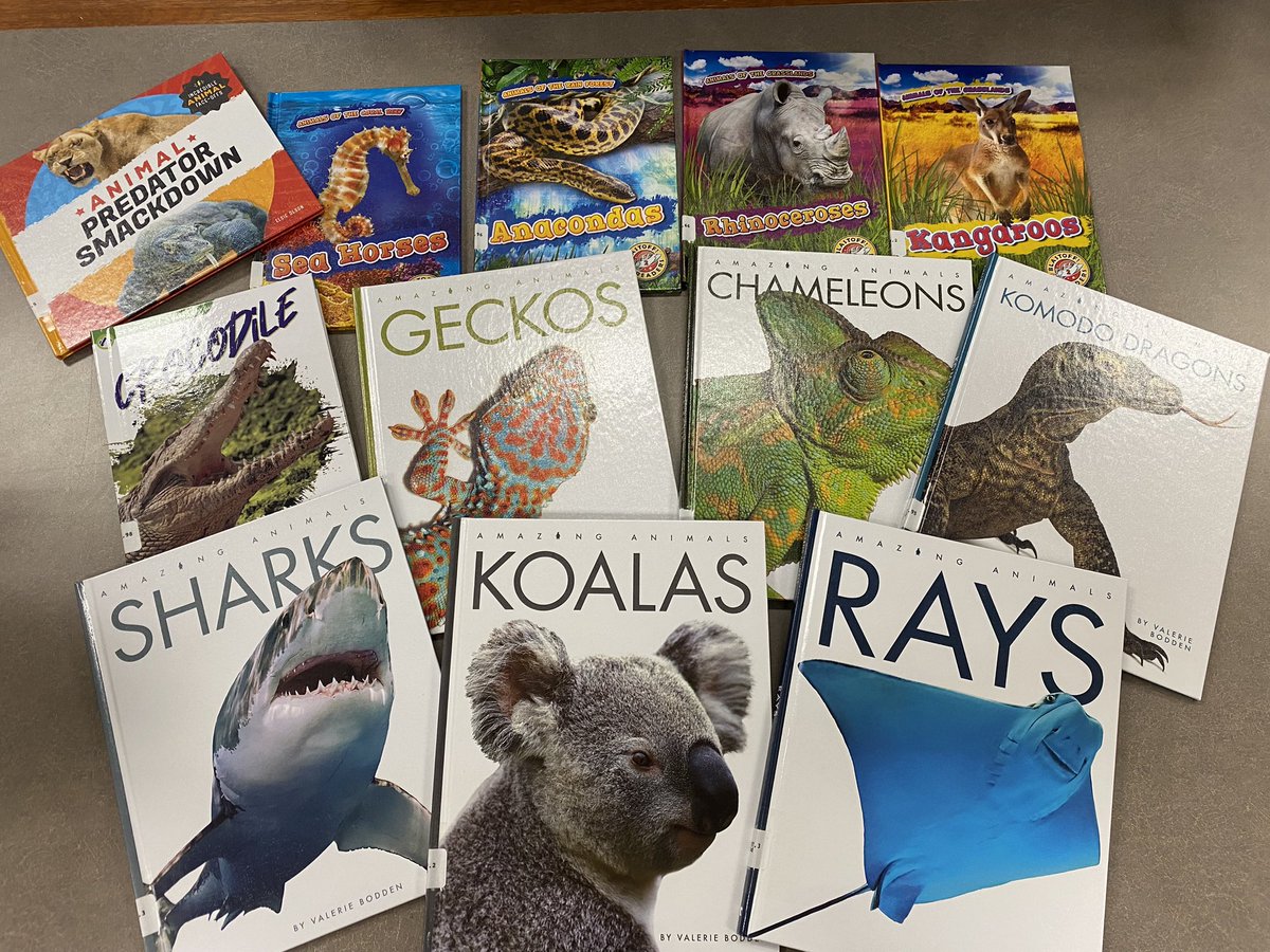 First shipment of some new animal books came in today courtesy of a Star Grant from @OPS_Harrison PTA! Can’t wait to share these new books with the kids! #thanksPTA #stargrant #growingreaders #librarianlife