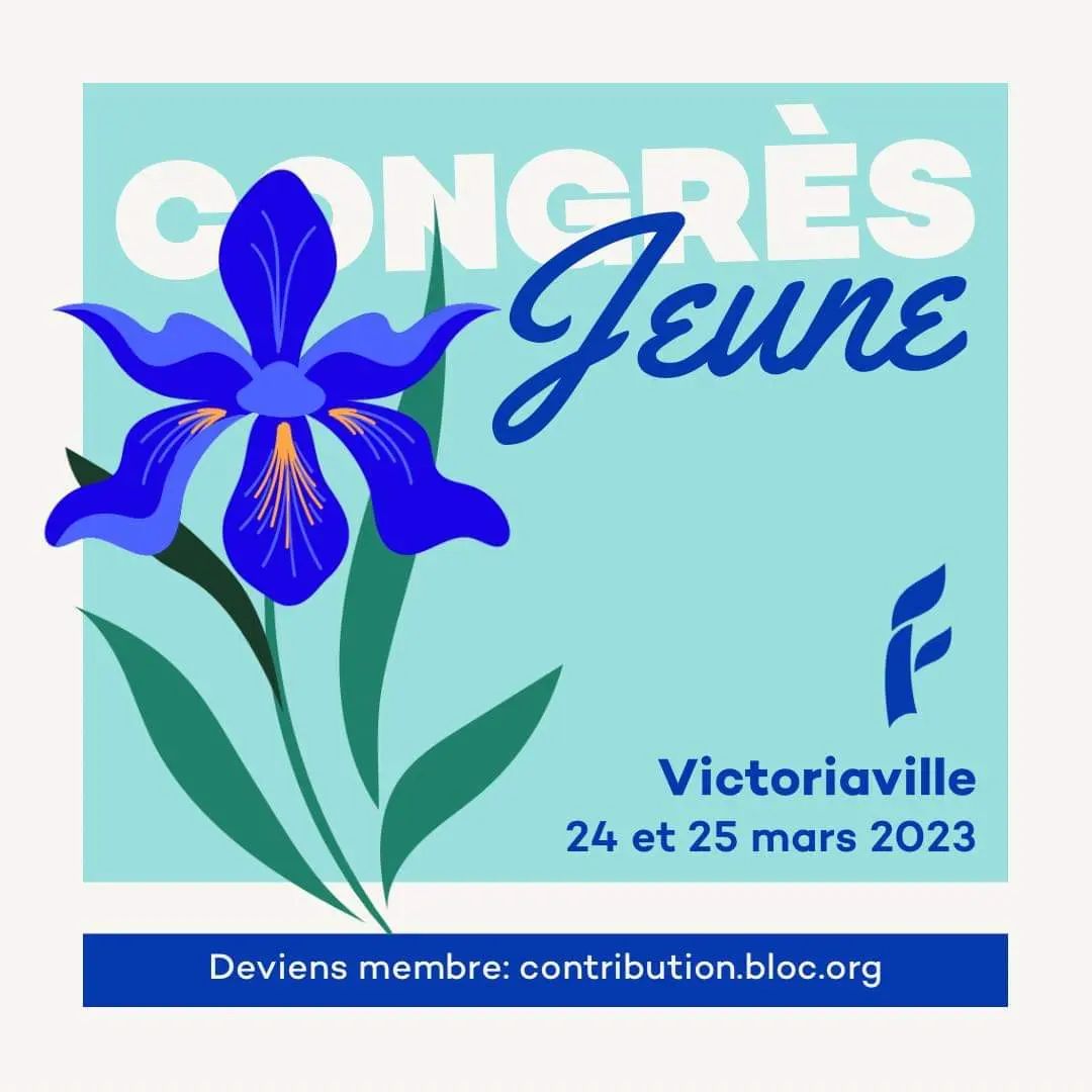 blocll's tweet photo. Les @JeunesBQ vous invitent le 25 mars prochain à participer au Congrès jeune du @BlocQuebecois, en prévision du Congrès national de mai!⚜️

Vous pouvez vous inscrire à l’aide du lien à cet effet dans le linktree du FJBQ : https://t.co/F6gF5wUxba 

#polqc #QC #bloc #fjbq #congrès https://t.co/3yuLsIbY1f