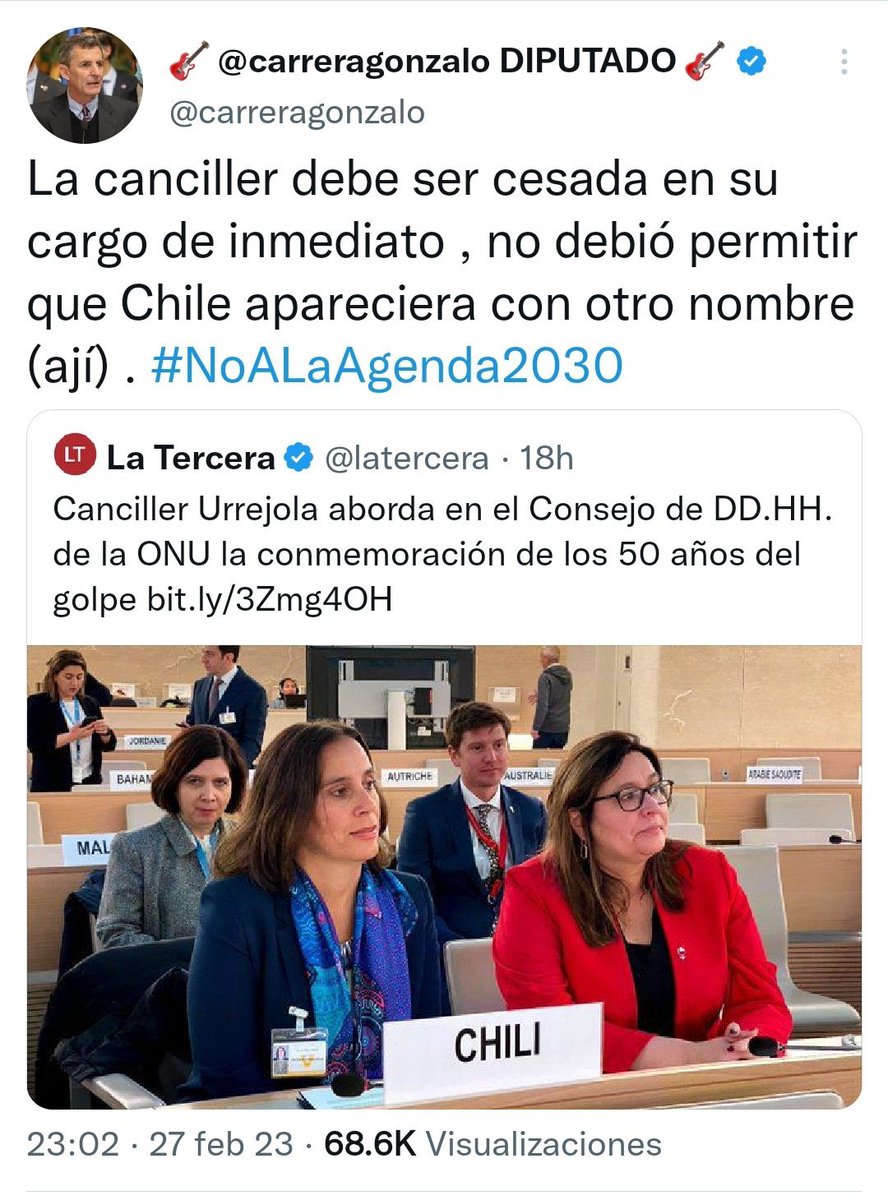 The level of Chile's populist right in one tweet.