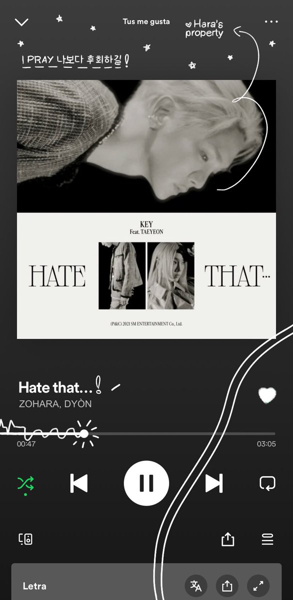 ˒˒ Estoy agradecida por el icónico dúo #𝔷ohara𝑓𝑡氏𝔇yón que nos trajeron #𝙷ateﮩ٨ـ𝔱𝚑at y la amé. Está de más decir que va directo a mi playlist. 

⌒⠀ִ ⠀  𝒔𝗎𝗇.     #𝙠𝙮𝗈𝗄𝗈 ⠀ ⋆