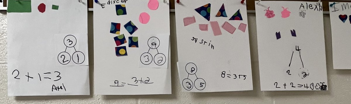What a fun way to demonstrate number bonds! Our young scholars can compose and decompose digits. #KinderCan @HillandalePOWER @DPSCoach @AKAFerrell_EdD @drstacydstewart