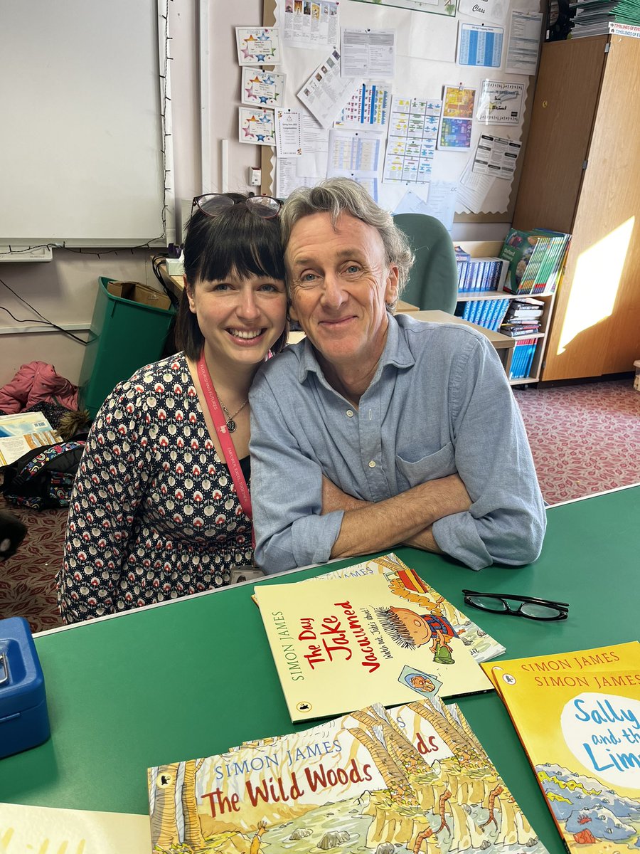 What an amazing day at @WarberryLAP to kickstart our World Book Day fortnight. A visit from author, Simon James, had the whole school utterly enthralled.