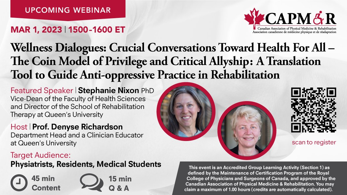 Canadian Spinal Cord Injury Rehabilitation Assoc. (@csci_ra) on Twitter photo Webinar Series | The Coin Model of Privilege & Critical Allyship: A translation tool to guide anti-oppressive practice | Mar. 1 <a href="/1500/">george sinclair</a> ET| Dr. S. Nixon - mailchi.mp/capmr.ca/mar1_… Webinar Series | The Coin Model of Privilege & Critical Allyship: A translation tool to guide anti-oppressive practice | Mar. 1 <a href="/1500/">george sinclair</a> ET| Dr. S. Nixon - mailchi.mp/capmr.ca/mar1_…