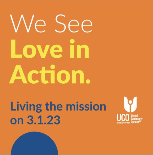 We can’t wait to share with you the big news tomorrow! #WeSeeLoveInAction #LivingTheMission #LifeBeyondLimits #BigNews #Tomorrow #UCO #UnitedCommunityOptions #SouthFlorida