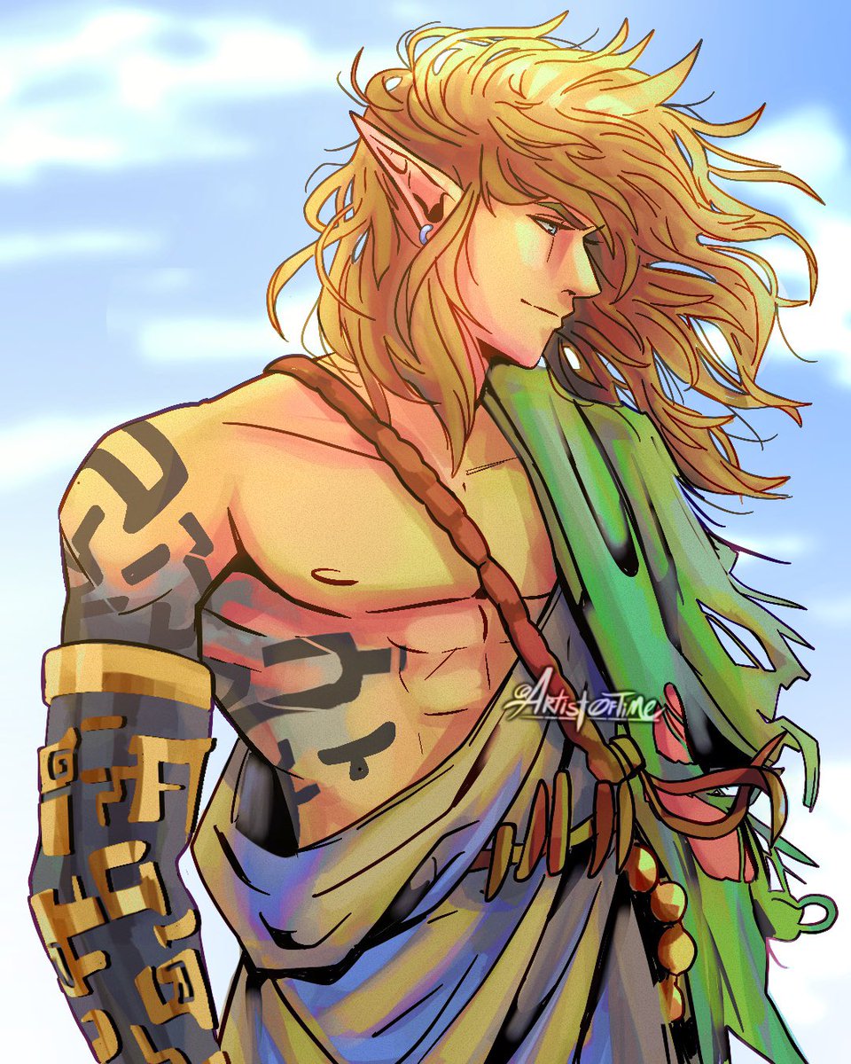 Artist0ftime's tweet photo. #TearsOfTheKingdom 'accidentally' himbofied him .... #zelda #Procreate #digitalart https://t.co/4Ho3brUEa4