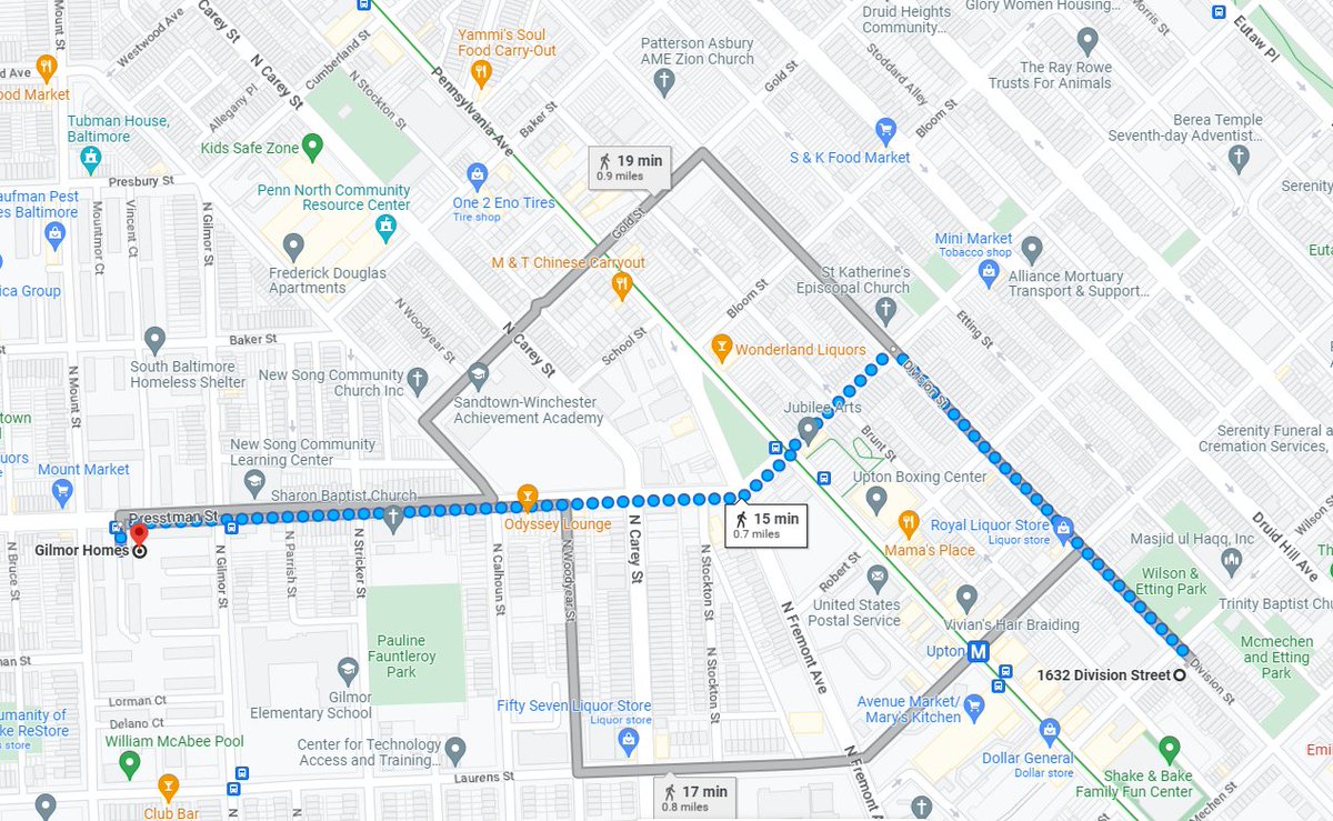 bmoreProjects's tweet photo. Supreme Court Chief Justice Thurgood Marshall's house in the 1920s is a 15-minute walk from where #FreddieGray was murdered in 2015 #WestBaltimore #DivisionSt https://t.co/uXKV5NoH4z